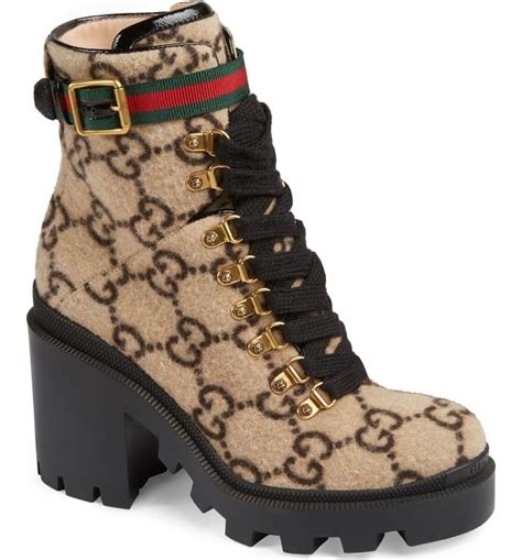 gucci trip logo boot|designer gucci booties.